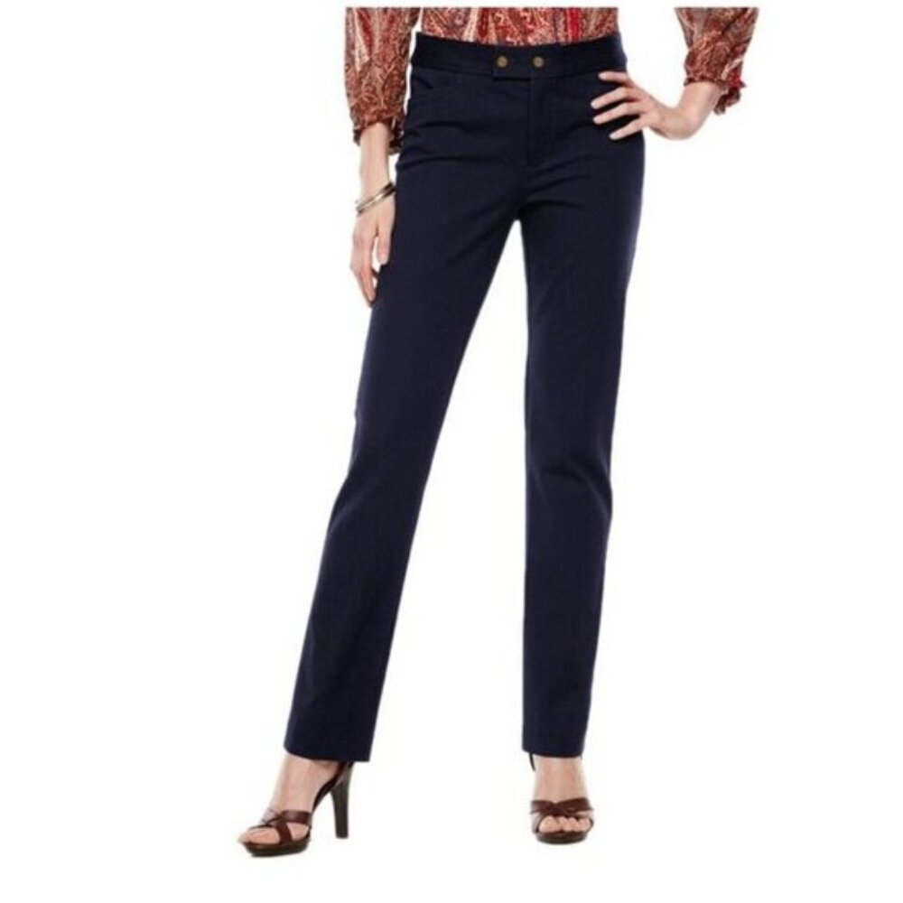 Petite Chaps Straight-Leg Pants